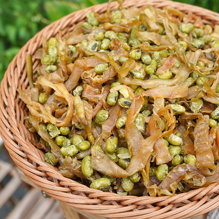 临安特产农家多味青豆笋丝天目笋干500g袋装水煮五香即食休闲食品 - 图0