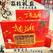Fujian Zhangzhou Special Produce Nuclear Small Meat Thick Lychee Dry Lychee Meat 500g Luxury Gift Box Delivery Gift 3 Boxes