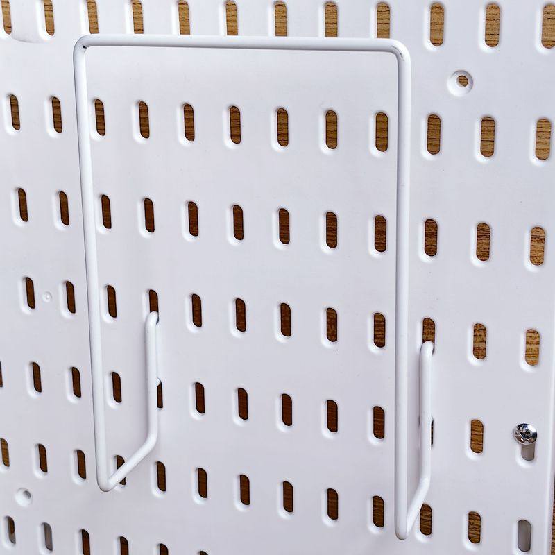 Perforated board letter rack notebook storage compatible with one store