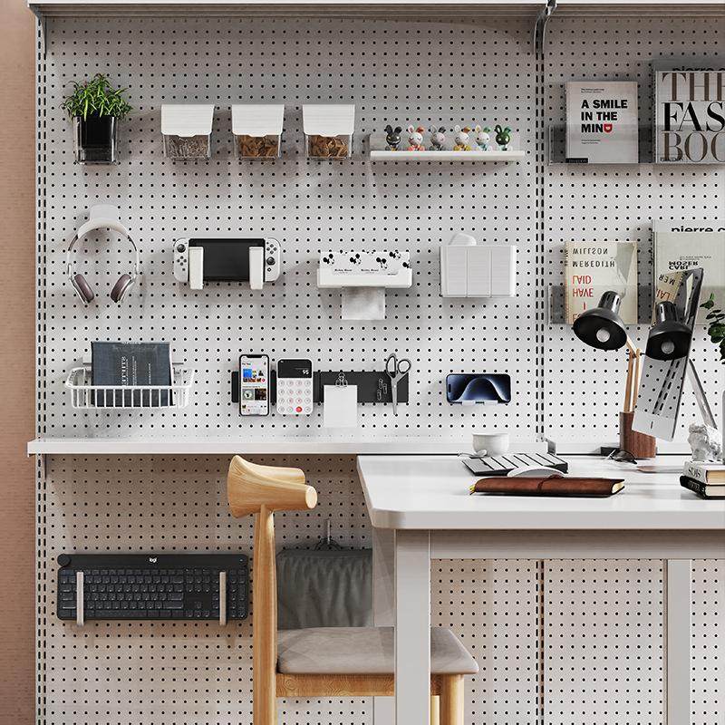 铁圆孔洞洞板配件，方孔钉板插件通用挂件文具收纳盒透明壁挂置物,淘宝优惠券,粉丝福利购,淘宝优惠卷