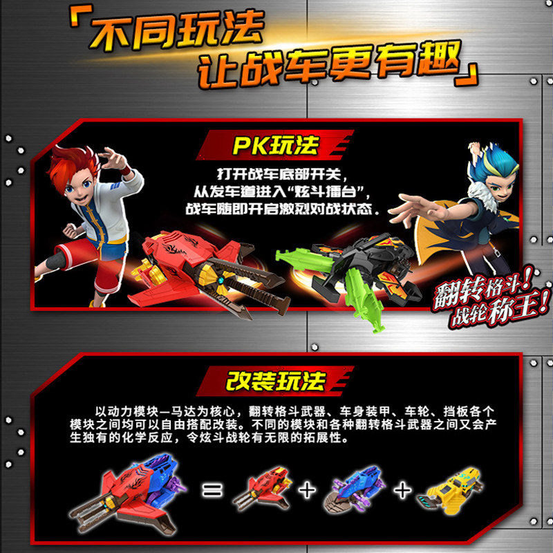 正版炫斗战轮男孩转轮电动玩具车 赵玉全母婴儿童机器人/变形玩具