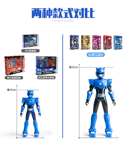 迷你特工队X变形玩具光之枪露西塞米弗特麦克斯秘密套装全套男孩S - 图2