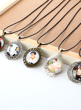 幼儿园毕业定制礼物新款时光宝石儿童项链纪念手工DIY复古底托