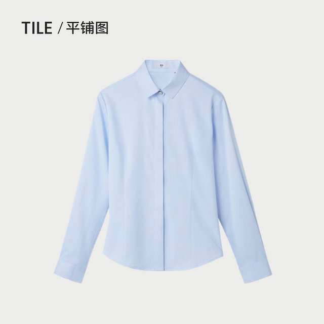 Hailan Home Business Stripe Long Sleeve Formal Shirt Women