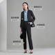 Heilan House lapel collar suit stretch ສີດໍາ
