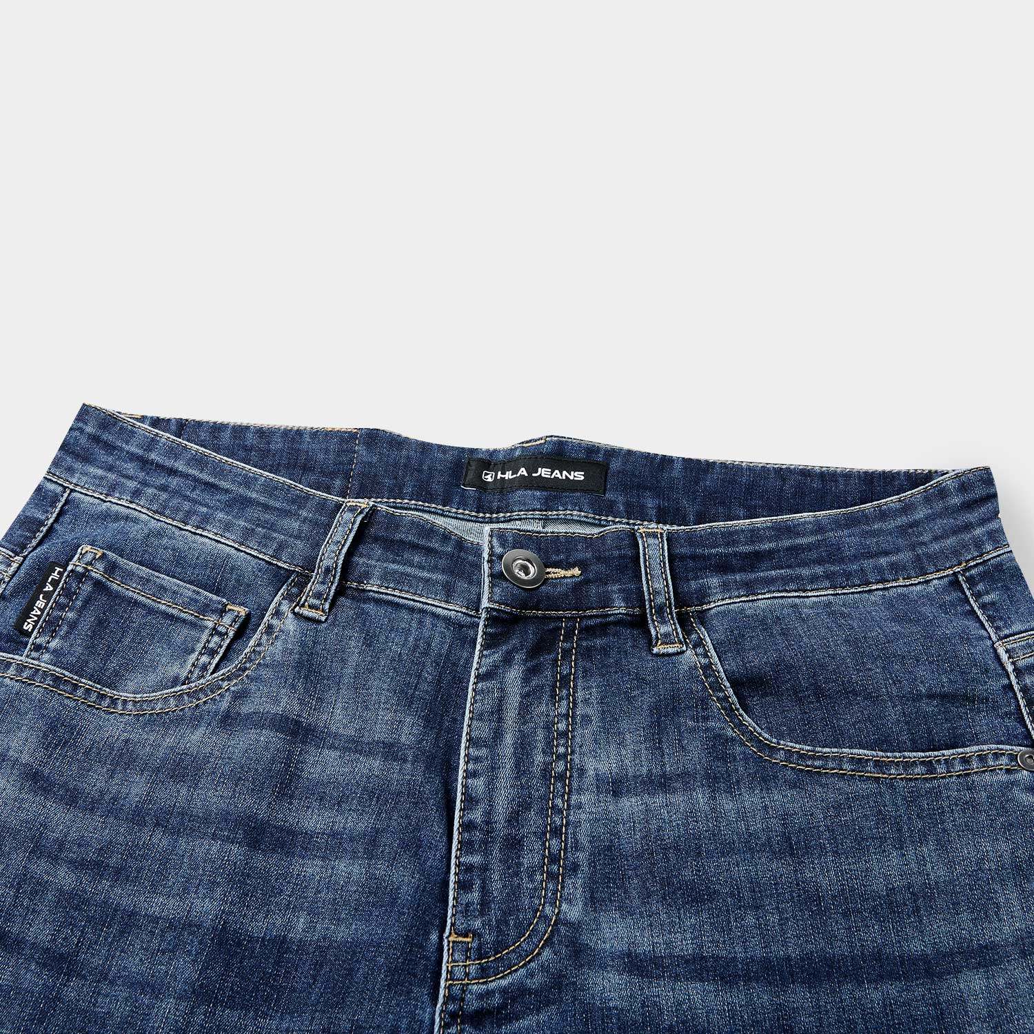 海澜之家旗下黑鲸宽松窄脚牛仔九分裤男2025年夏季新品小直脚裤男