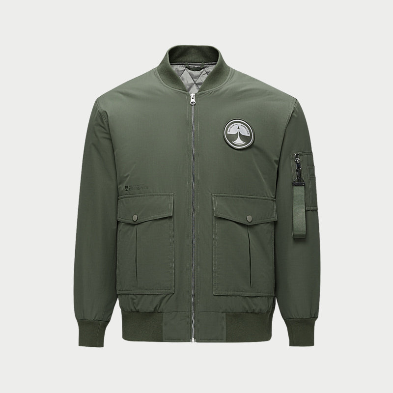 HLA/海澜之家轻商务航天系列棉服24秋冬新精致贴布绣立领外套男,淘宝优惠券,粉丝福利购,淘宝优惠卷