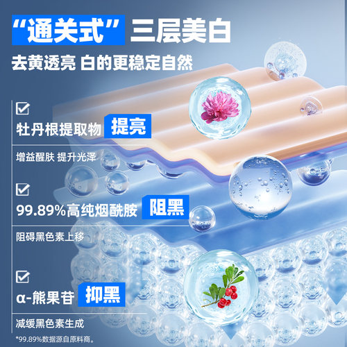 赫恩美白洗面奶男士专用氨基酸控油淡化痘印温和紧致护肤品洁面乳 - 图2
