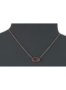 代购Kendra Scott女项链K镀金半贵宝石 adjustable lobster锁链