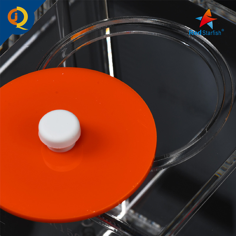 红海星海水鱼缸滴定桶亚克力材质三格滴定盒带刻度钙 镁 KH储液桶 - 图0