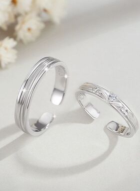 银铭品纯银骑士与公主风爱心925