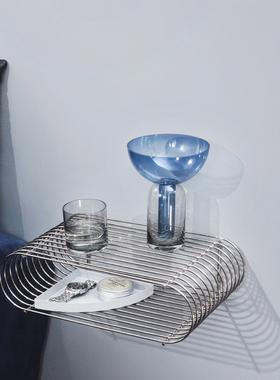 丹麦玻璃jolor干花水培装饰摆件