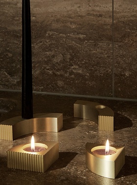 jolor丹麦轻奢风黄铜桌面装饰