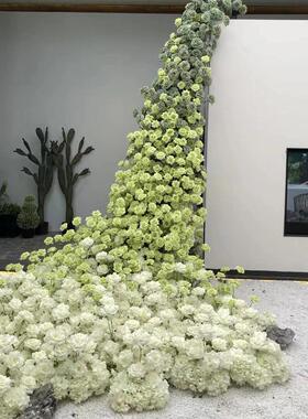 莫奈花园网红玫瑰花墙店铺橱窗
