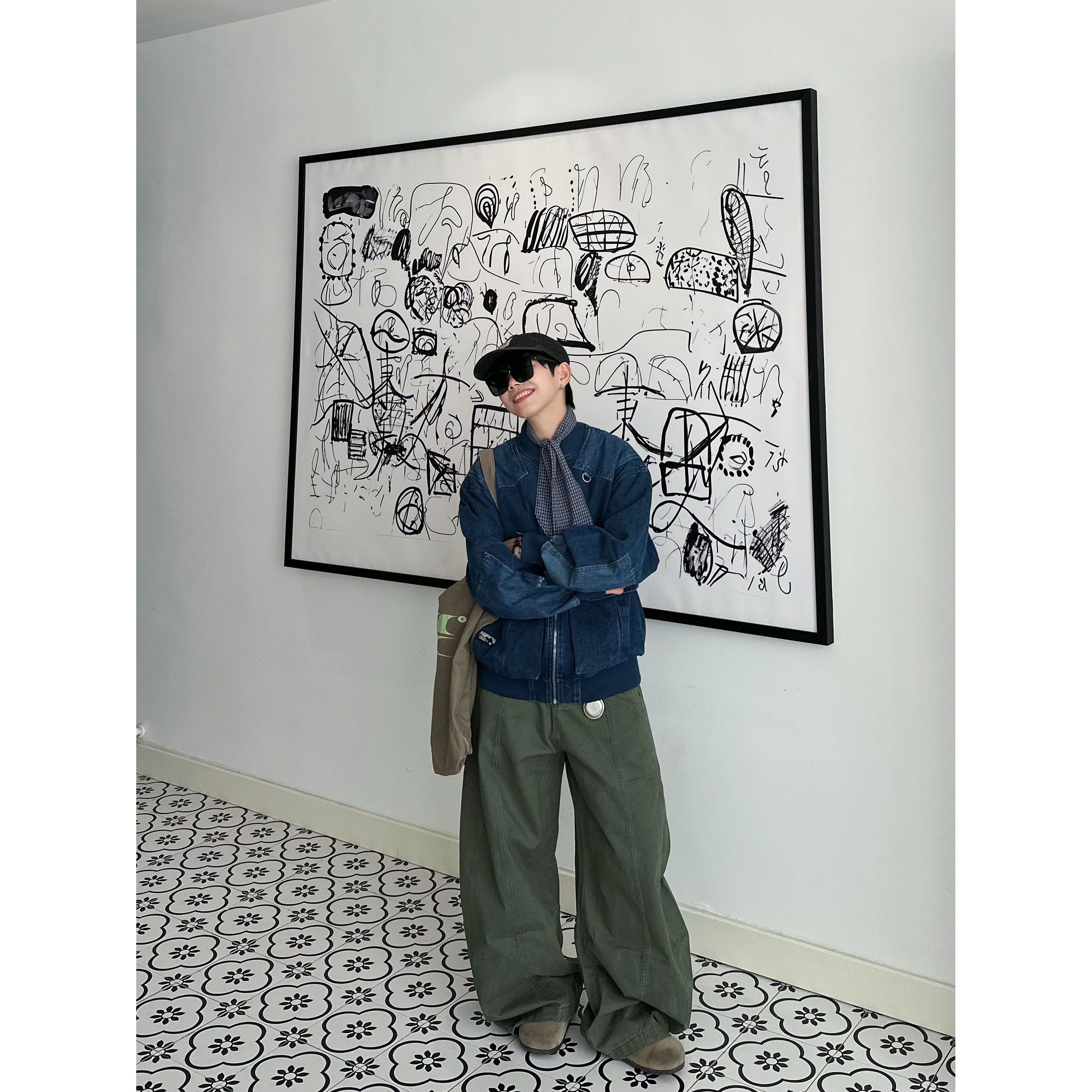 XBRO日系复古水洗做旧重磅棒球领工装多口袋bf牛仔夹克春秋季外套,淘宝优惠券,粉丝福利购,淘宝优惠卷