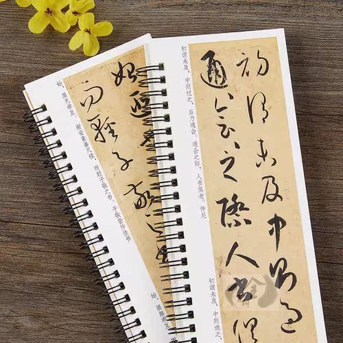 两册正版 孙过庭书谱草书毛笔书法字帖经典碑帖临摹字卡原大版全文成人学生临摹原帖唐代墨迹本附简体旁注 - 图1