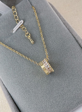 真金保色直播间ins冷淡风锁骨链