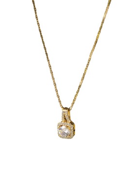 铜镶锆石高级感项链女网红简约ins冷淡风轻奢气质颈链小众锁骨链