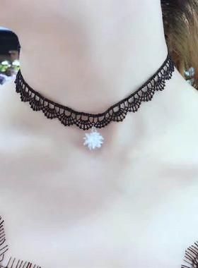 东大门项圈日韩风脖子蕾丝锁骨链