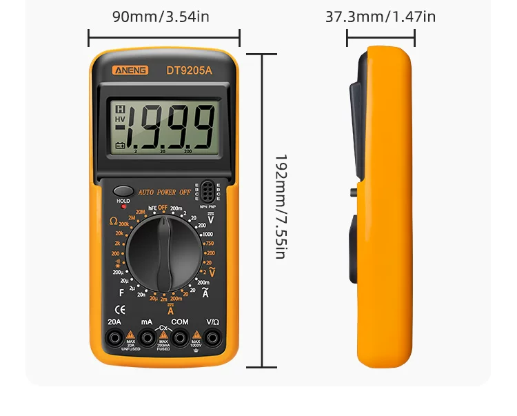 Ring current meter A Dive multi -function portable universal meter digit N electrician N direct E resistance G flow high -precision capacitor