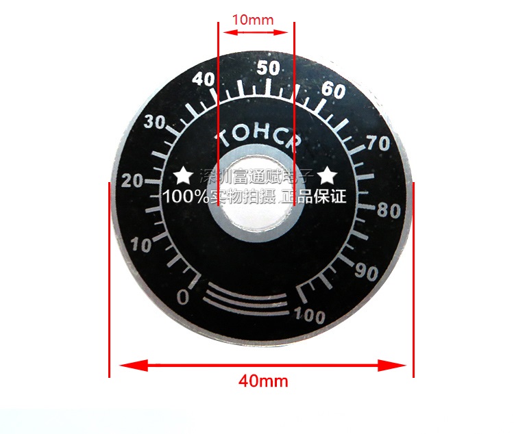 TOCOS专用RV24 RV30 WH118单圈电位器旋钮带刻度盘数字角度显示-图0