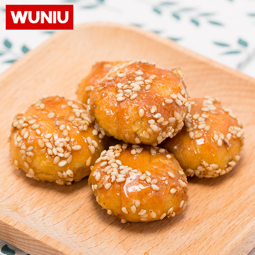 金华义乌特产梅干菜红糖酥饼500g黄山烧饼办公室休闲小吃零食糕点 - 图2