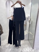 SAGE BRUSH Korea East gate 2023 Winter new womens dress Slim Fashion Individuality 100 Hitch Pants