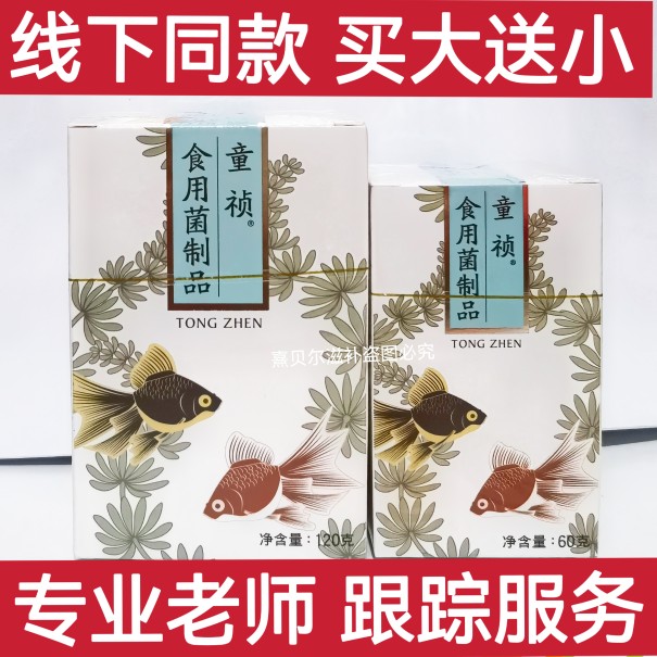 瀚齐童祯食用菌制品买大瓶240粒送小瓶120粒新日期原厂正品 - 图0