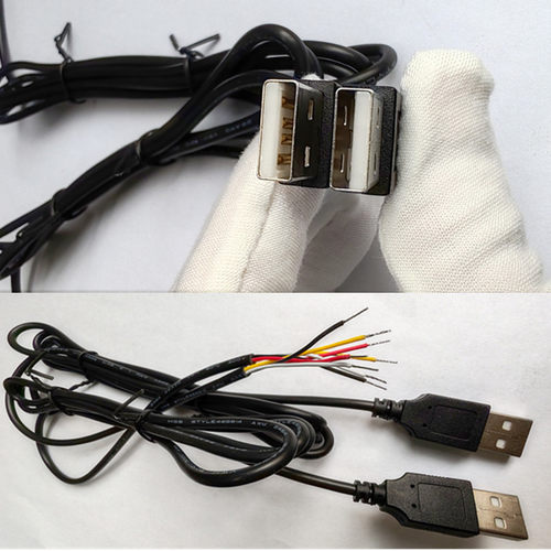 USB鼠标键盘线直径2.8MM 长1.5米电脑周边配件电缆四芯6针全铜线 - 图3