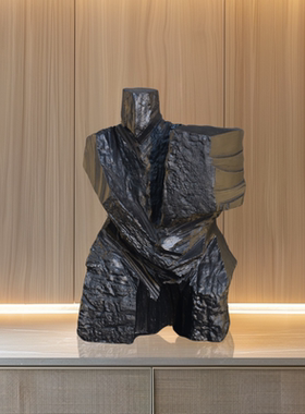 客厅办公室新中式摆设太极人物