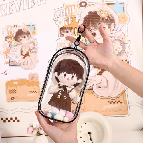 周可可娃包19cm周深棉花娃娃挂件收纳保护套外出透明防尘袋溜娃 - 图1