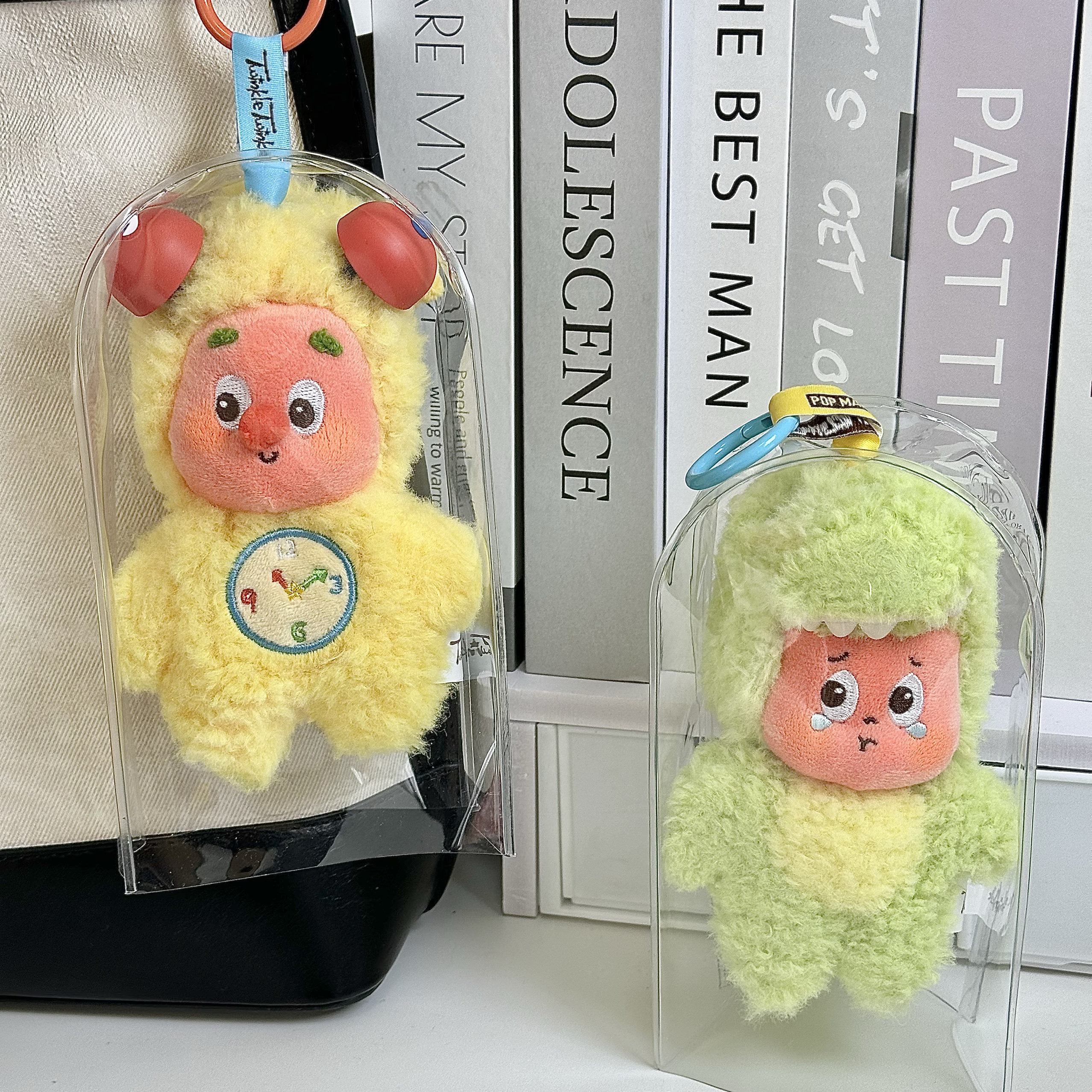 泡泡玛特星星人娃包毛绒挂件锦囊袋防尘罩高清透明遛娃包15cm痛包,淘宝优惠券,粉丝福利购,淘宝优惠卷