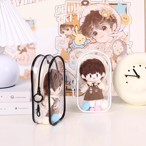 周可可娃包19cm周深棉花娃娃挂件收纳保护套外出透明防尘袋溜娃 - 图3