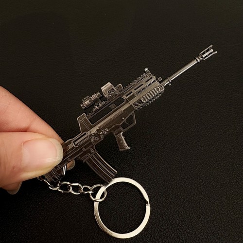 使命召唤 迷你M7 141UMP45模型小枪挂件金属钥匙扣兵人道具装饰 - 图3