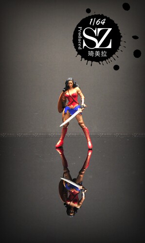 1/64/1/43/1/35人偶SZ出品DC英雄神奇女侠车模人偶摆件预售 - 图0