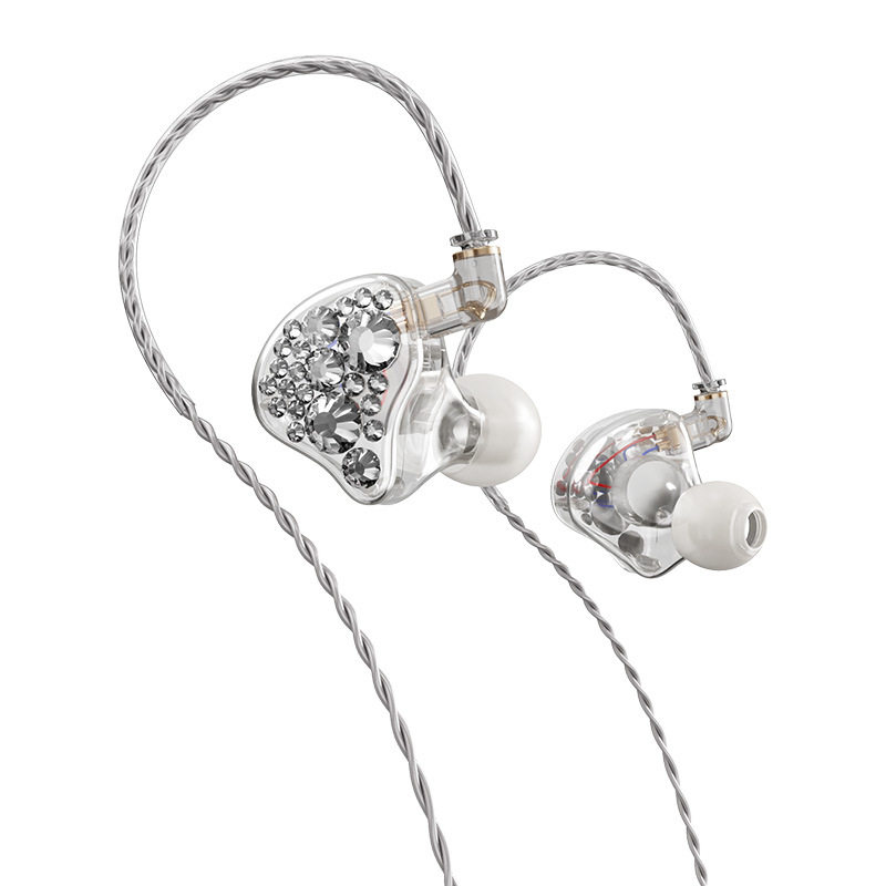 AINMC SE535璀璨款带钻专业监听耳机网红耳返直播K歌游戏录音,淘宝优惠券,粉丝福利购,淘宝优惠卷