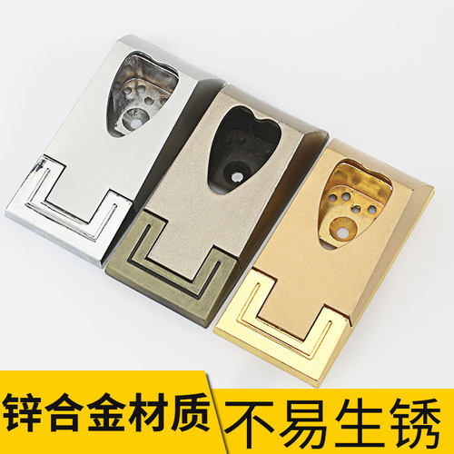 加厚 五金底座衣柜挂衣杆托法兰座 衣橱杆衣通杆衣柜配件衣杆托 - 图1