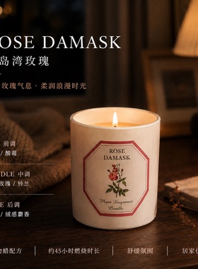高颜值耐闻大豆蜡香薰蜡烛200g