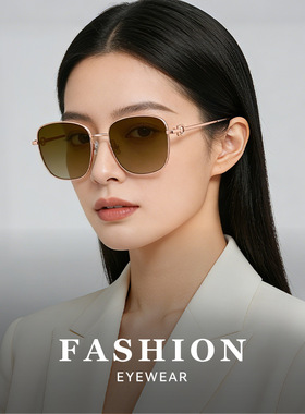 老钱风墨镜女高级感适合方圆脸海边2026新款偏光太阳眼镜显瘦近视