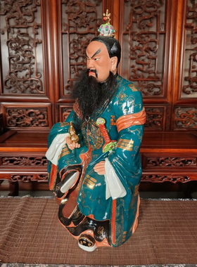 供奉家用佛像龙虎山张天师神像陶瓷张道陵真人天师府摆件寺庙56cm