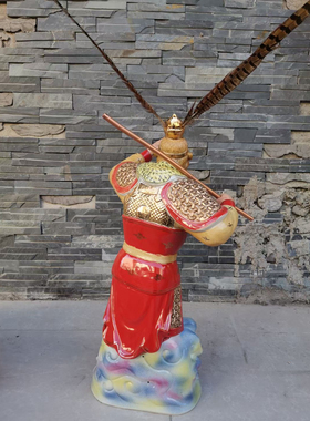 孙悟空大圣斗战佛景德镇雕塑陶瓷摆件手工绘画描金客厅工艺品62cm