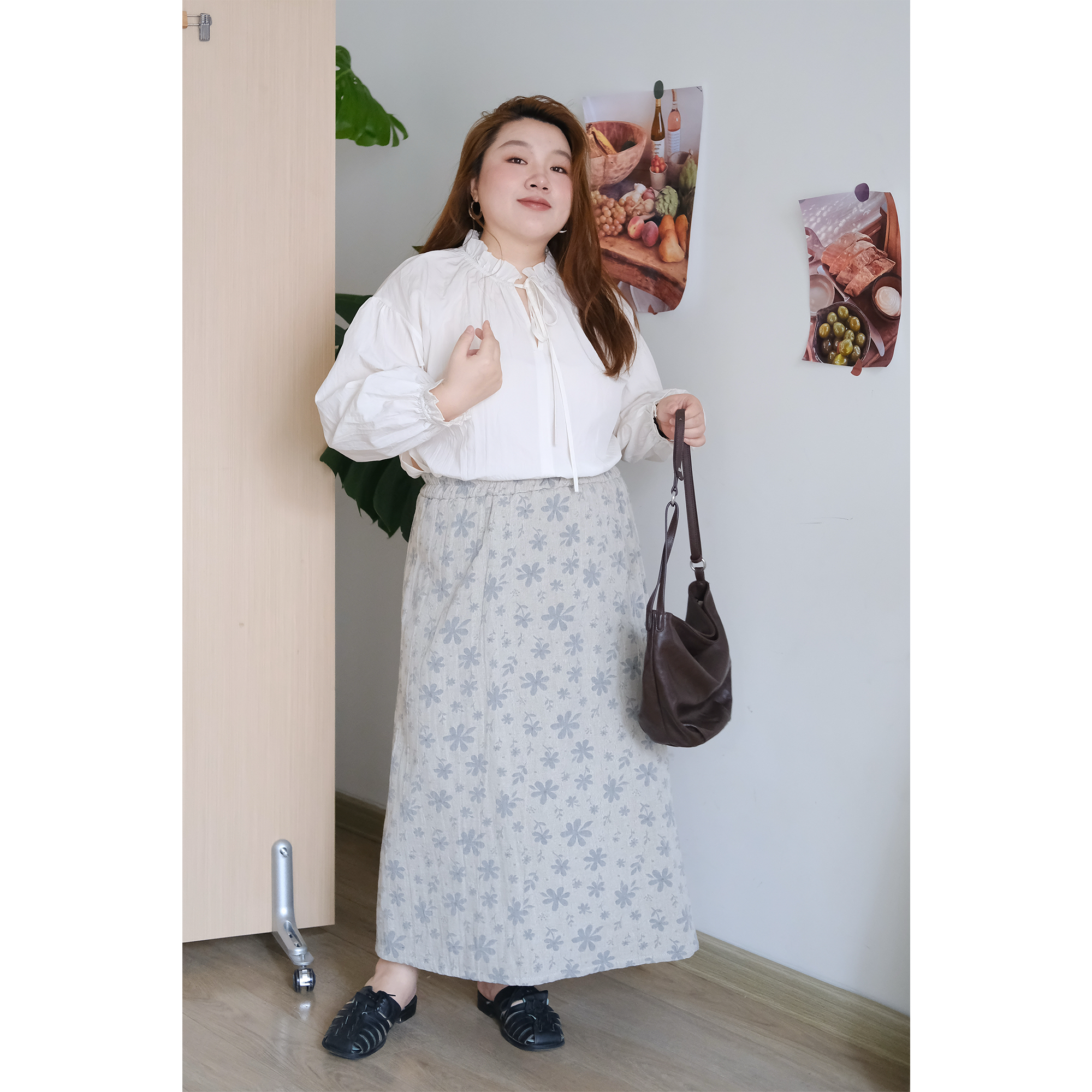 zooobaby08/18韩系简约抽绳花边领宽松小衫衬衫休闲百搭长袖上衣,淘宝优惠券,粉丝福利购,淘宝优惠卷