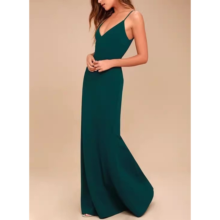 外贸单意式高端质感吊带露背礼服裙鱼尾派对年会晚装裙多巴胺长裙,淘宝优惠券,粉丝福利购,淘宝优惠卷