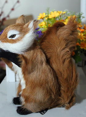 仿真松鼠拍摄道具玩具