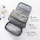 Dry and wet travel toilet bag for men waterproof portable