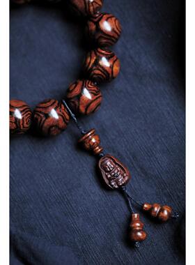 海黄 对眼2.0 纹理清晰   约43g手串木简约盘玩文玩念珠送礼