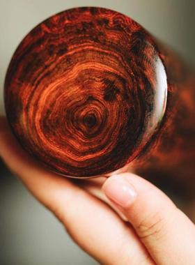 海黄 | 鬼脸纹画筒 一木掏制书房摆件海黄老料把玩工艺品收藏