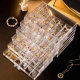 Jewelry box drawer type large capacity transparent earring necklace