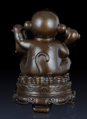 纯铜生肖猴工艺品摆件铜猴装饰品家居饰品铜猴子办公室猴子工艺品