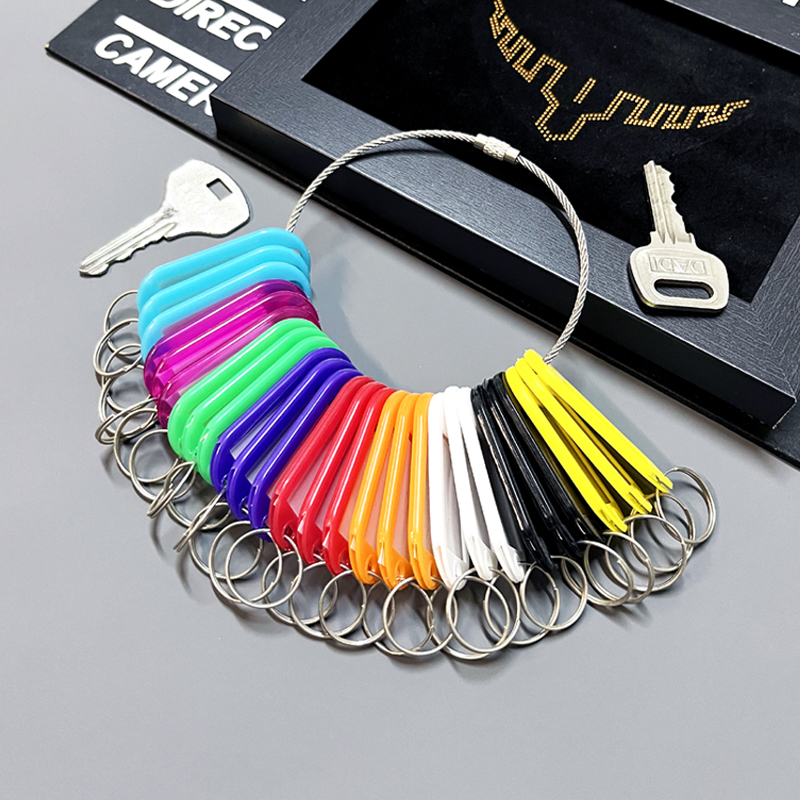 分类收纳房东房屋钥匙扣标识牌宾馆彩色标记牌标签锁匙物业钥匙牌 - 图0